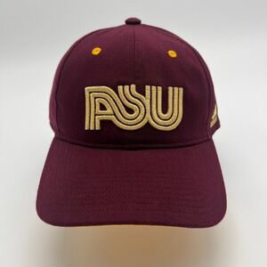 Adidas ASU Sun Devils Maroon Adjustable Hat Cap‎ Adult Baseball